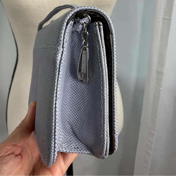 Donald J Pliner Pebbled Cowhide Leather X Body Purse - Picture 3 of 8